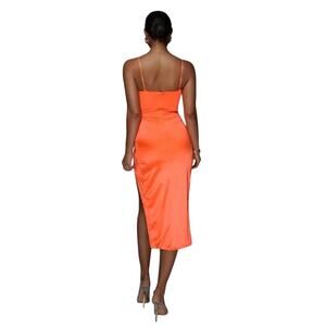 NWT * Orange Satin JLUXLABEL Dress